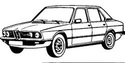 Емблеми за стелки за BMW 5 Ser (E12) от 1972 до 1981