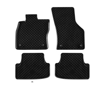 Чешки гумени стелки комплект предни и задни (4 броя) за SEAT LEON (5F1) хечбек от 2012