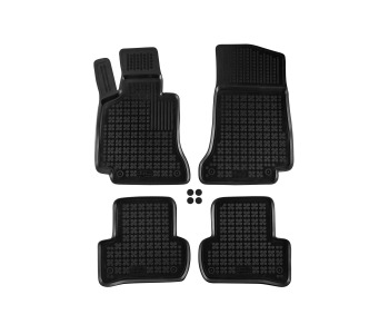 Гумени стелки комплект предни и задни (4 броя) - черни за MERCEDES C (W205) седан от 2013