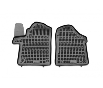 Гумени стелки комплект предни (2 броя) - черни за MERCEDES VITO (W639) пътнически от 2003 до 2014