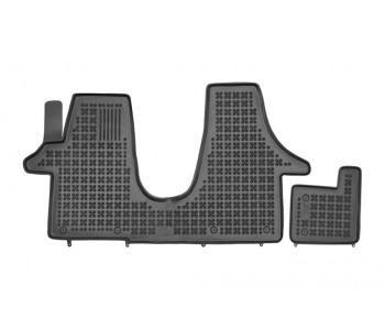 Гумени стелки комплект предни (2 броя) - черни за VOLKSWAGEN MULTIVAN V (7HM, 7HN, 7HF, 7EF, 7EM, 7EN) от 2003 до 2015