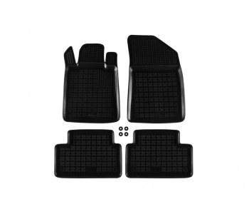 Гумени стелки комплект предни и задни (4 броя) - черни за PEUGEOT 508 I (8E_) комби от 2010 до 2018