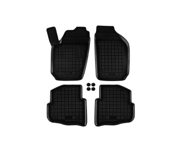 Гумени стелки комплект предни и задни (4 броя) - черни за SEAT CORDOBA (6L2) от 2002 до 2009