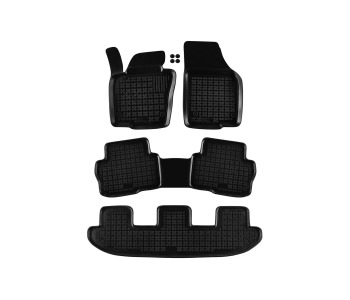 Гумени стелки комплект предни и задни (4 броя) - черни за SEAT ALHAMBRA (710, 711) от 2010