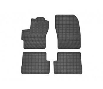 Гумени стелки комплект предни и задни (4 броя) - черни за MAZDA 3 (BL) седан от 2008 до 2014