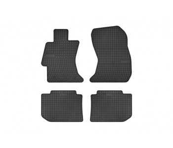Гумени стелки комплект предни и задни (4 броя) - черни за SUBARU XV от 2011