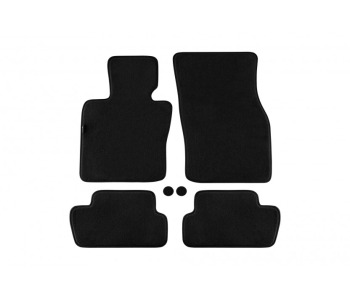 Мокетни стелки PETEX черни Style - комплект предни и задни (4 броя) за MINI COOPER (F56) от 2013
