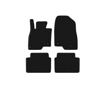 Мокетни стелки PETEX черни Style - комплект предни и задни (4 броя) за MAZDA 3 (BM) седан от 2013