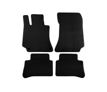 Мокетни стелки PETEX черни Style - комплект предни и задни (4 броя) за MERCEDES E (S212) комби от 2009