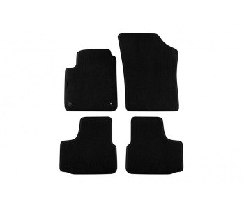 Мокетни стелки PETEX черни Style - комплект предни и задни (4 броя) за SKODA CITIGO от 2011