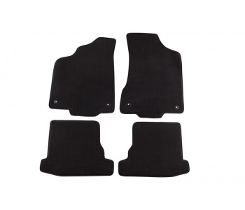 Мокетни стелки PETEX черни Style - комплект предни и задни (4 броя) за VOLKSWAGEN POLO (6V5) комби от 1997 до 2001