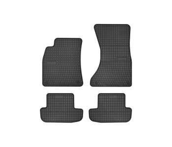 Гумени стелки комплект предни и задни (4 броя) - черни за AUDI A5 купе (8T3) от 2007 до 2017