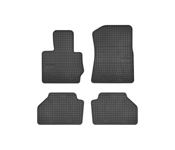 Гумени стелки комплект предни и задни (4 броя) - черни за BMW X4 (F26) от 2013 до 2018