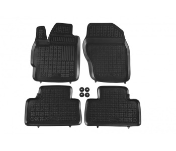Гумени стелки черни 4-бр (1-ви и 2-ри ред седалки) за MAZDA CX-7 (ER) от 2006 до 2014