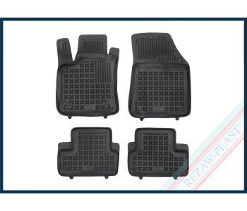 Гумени стелки черни 4-бр (1-ви и 2-ри ред седалки) за RENAULT MEGANE IV GRANDTOUR (K9A/M_) комби от 2016