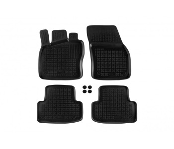 Гумени стелки черни 4-бр (1-ви и 2-ри ред седалки) за SEAT ATECA (KH7) от 2016