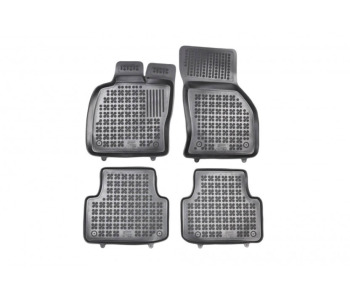 Гумени стелки черни 4-бр (1-ви и 2-ри ред седалки) за SEAT LEON ST (5F8) комби от 2013