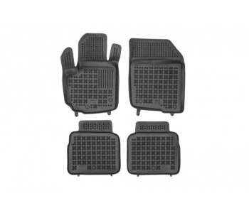 Гумени стелки черни 4-бр (1-ви и 2-ри ред седалки) за SUZUKI SX4 (JY) S-Cross от 2013 до 2021
