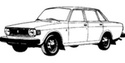 Гумени стелки за VOLVO 140 от 1967 до 1974