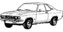 Стелки за багажник за OPEL MANTA A от 1970 до 1975
