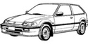 Мокетни стелки за HONDA CIVIC IV (EC, ED, EE) хечбек от 1987 до 1993