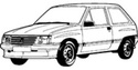 Мокетни стелки за OPEL CORSA A (S83) товарен от 1986 до 1993