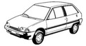 Гумени стелки за CITROEN AX (ZA-_) от 1986 до 1991