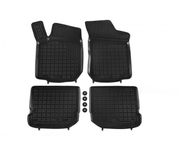 Гумени стелки комплект предни и задни (4 броя) черни за SEAT TOLEDO II (1M2) от 1998 до 2006