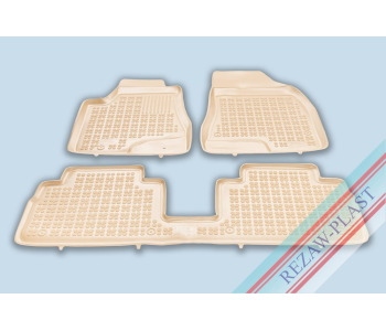 Гумени стелки комплект предни и задни (3 броя) Бежови - REZAW-PLAST 202401/B