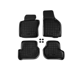 Гумени стелки комплект предни и задни (4 броя) - Черни за SEAT LEON ST (5F8) комби от 2013