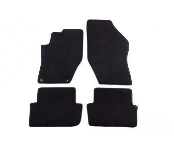 Мокетни стелки комплект черни предни и задни (4 броя) за PEUGEOT 308 (T7) CC кабрио от 2009 до 2013