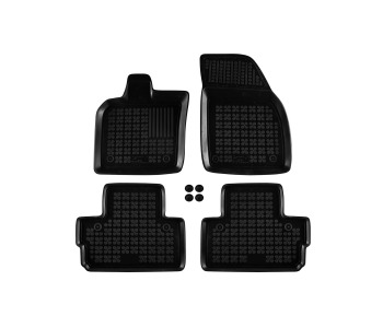 Гумени стелки комплект предни и задни (4 броя) - черни за VOLVO C30 от 2006 до 2013