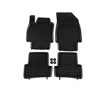 Гумени стелки комплект предни и задни (4 броя) - черни за RENAULT CLIO III (BR0/1, CR0/1) от 2005 до 2012