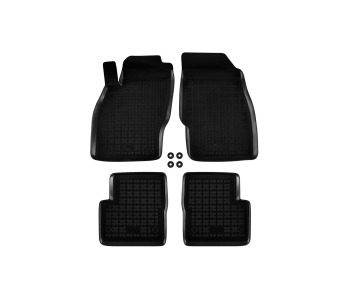 Гумени стелки комплект предни и задни (4 броя) - черни за OPEL CORSA E (X15) товарен от 2014