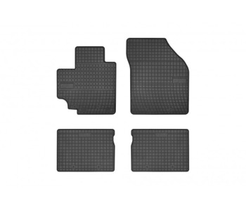 Гумени стелки комплект предни и задни (4 броя) - черни за SUZUKI CELERIO (LF) от 2014