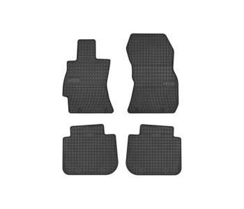 Гумени стелки комплект предни и задни (4 броя) - черни за SUBARU LEGACY V (BR) комби от 2009 до 2014