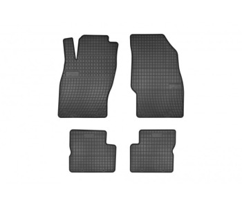 Гумени стелки комплект предни и задни (4 броя) - черни за OPEL ADAM от 2012