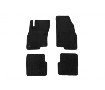 Мокетни стелки PETEX черни Style - комплект предни и задни (4 броя) за FIAT PUNTO GRANDE EVO (199) от 2008 до 2012