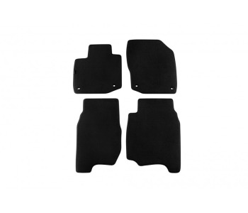 Мокетни стелки PETEX черни Style - комплект предни и задни (4 броя) за HONDA CIVIC IX (FK) хечбек от 2012 до 2015