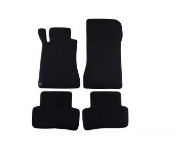 Мокетни стелки PETEX черни Style - комплект предни и задни (4 броя) за MERCEDES CLC (CL203) от 2008 до 2011