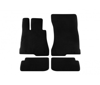Мокетни стелки PETEX черни Style - комплект предни и задни (4 броя) за MERCEDES CL (W216) от 2006 до 2013