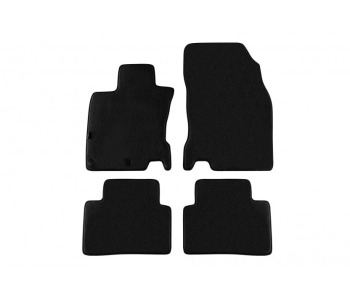 Мокетни стелки PETEX черни Style - комплект предни и задни (4 броя) за NISSAN QASHQAI (J11, J11_) от 2013 до 2021