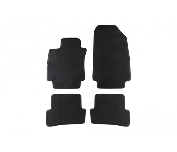 Мокетни стелки PETEX черни Style - комплект предни и задни (4 броя) за RENAULT CLIO IV (BH_) от 2012 до 2019
