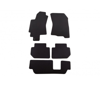 Мокетни стелки PETEX черни Style - комплект предни и задни (5 броя) за SUBARU TRIBECA (B9) от 2005 до 2014