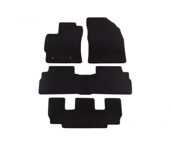 Мокетни стелки PETEX черни Style - комплект предни и задни (4 броя) за TOYOTA VERSO (_R2_) от 2009