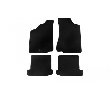 Мокетни стелки PETEX черни Style - комплект предни и задни (4 броя) за VOLKSWAGEN POLO (6N1) хечбек от 1994 до 1999