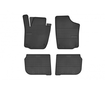 Гумени стелки комплект предни и задни (4 броя) - черни за SKODA RAPID (NH3) от 2012