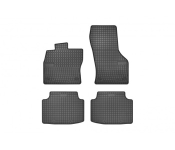 Гумени стелки комплект предни и задни (4 броя) - черни за VOLKSWAGEN PASSAT B8 (3G5) ALLTRACK от 2015
