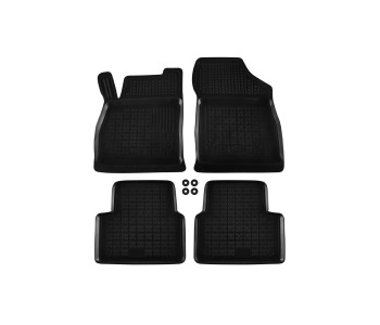 Гумени стелки черни комплект предни и задни (4 части) за OPEL ASTRA K седан от 2015