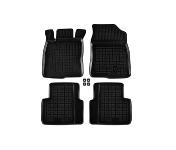 Гумени стелки комплект предни и задни (4 броя) - Черни за HONDA CIVIC X (FC) седан от 2015